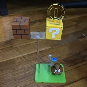 Nintendo Action Figure Playset with Yellow, Brown, and Green Elements